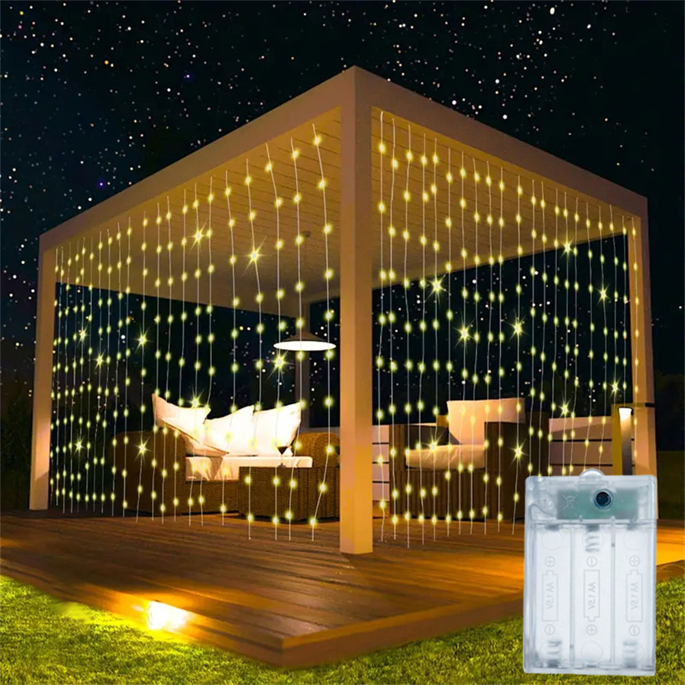 Fairy Lights Bedroom - 1pc 6x3/3x3/3x2/3x1m LED Curtain String Lights