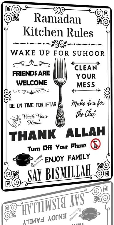 Home Decor Ramadan - Vintage Retro Funny Tin Sign Ramadan