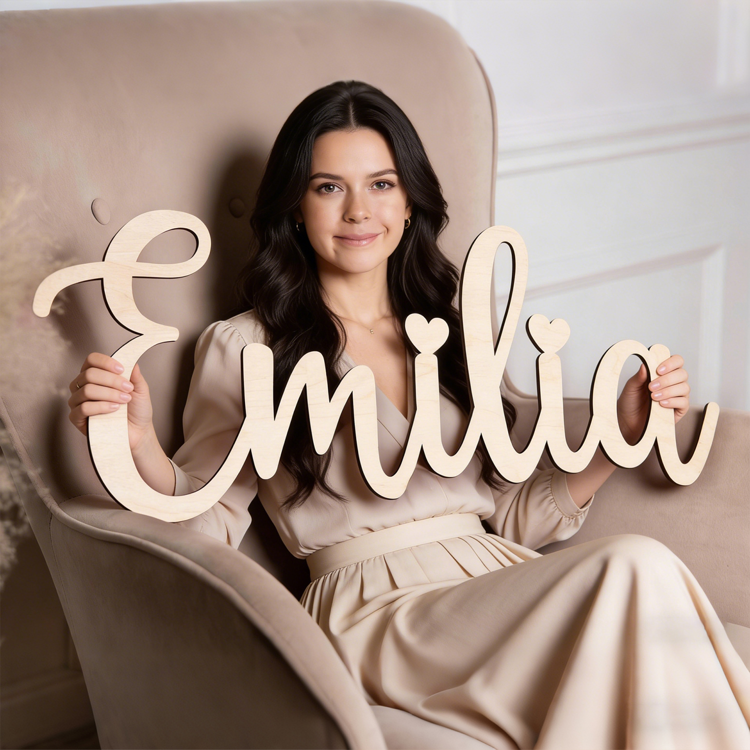 Home Decor Wall Pictures - 1pc personalized custom wooden name tag,
