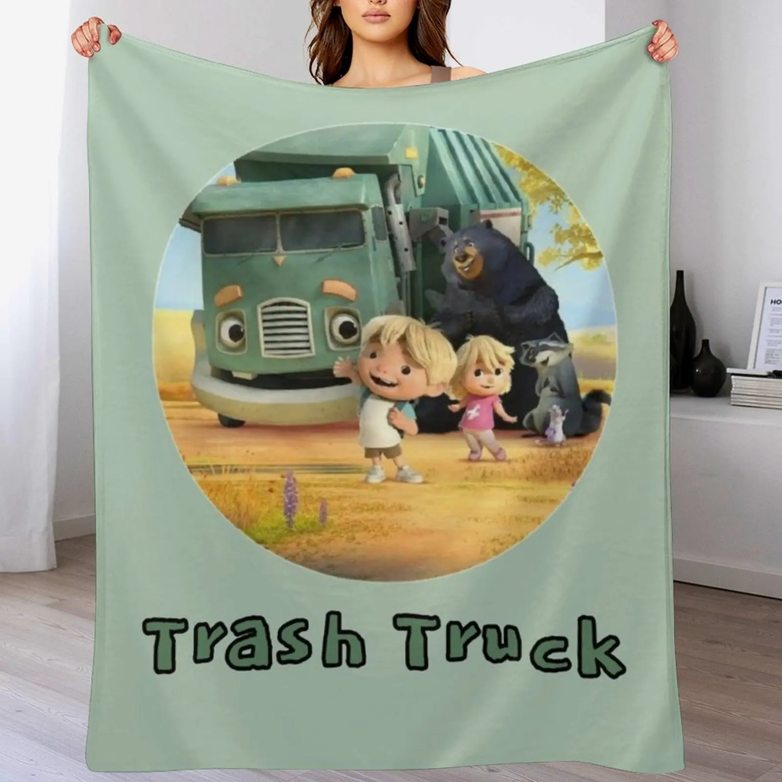 Home Decor Netflix - Trash Truck Netflix animation movie Throw