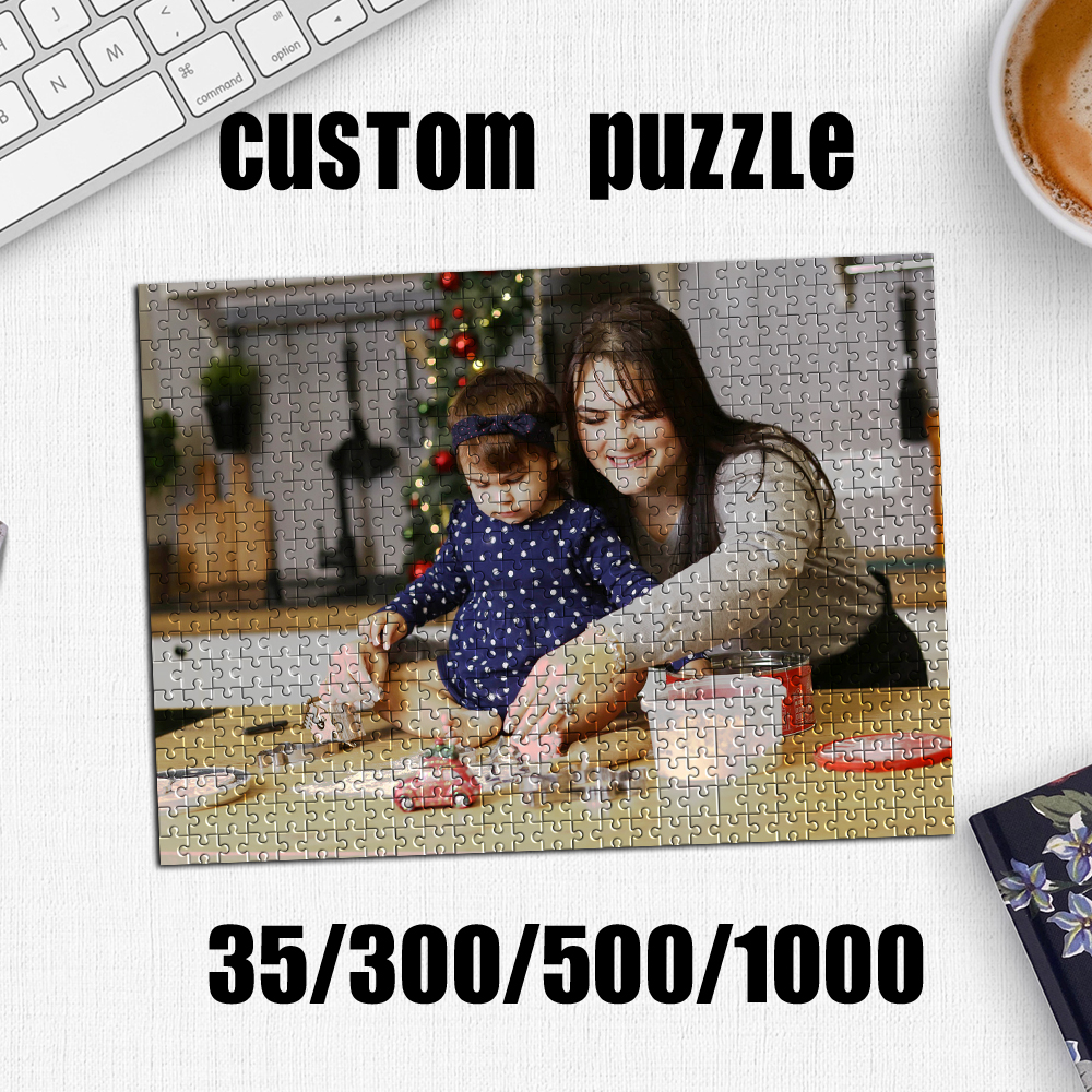 Home Decor Pt - 35/300/500/1000pcs Personalized Custom Photo Puzzle Customize