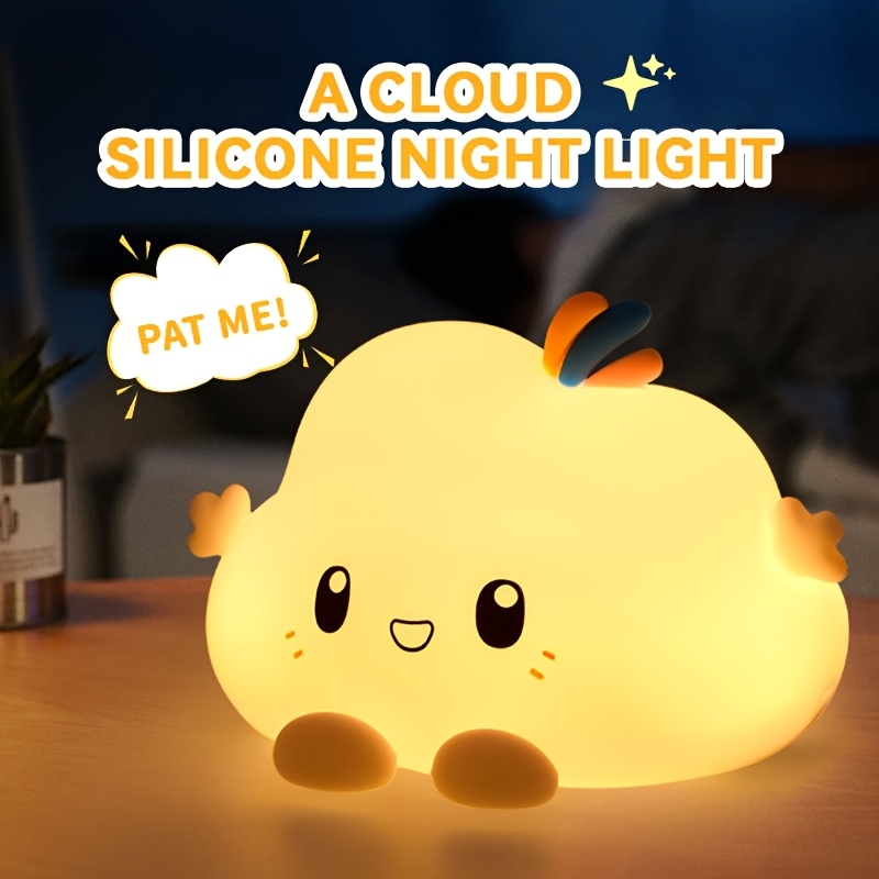 Home Decor In - Cloud Night Light,Touch-Control Dimming, Charging &