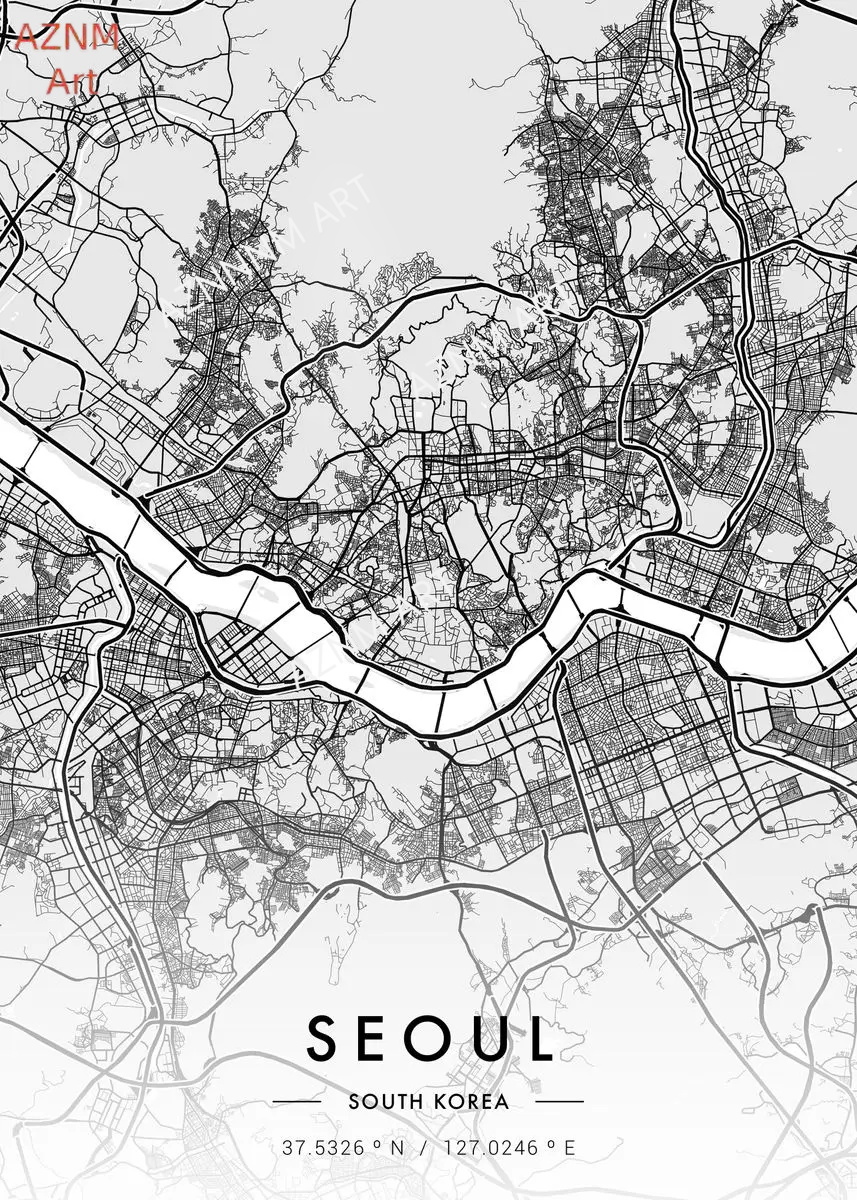City Map Artwork Poster Paris  - đánh giá và giá Home Decor New York