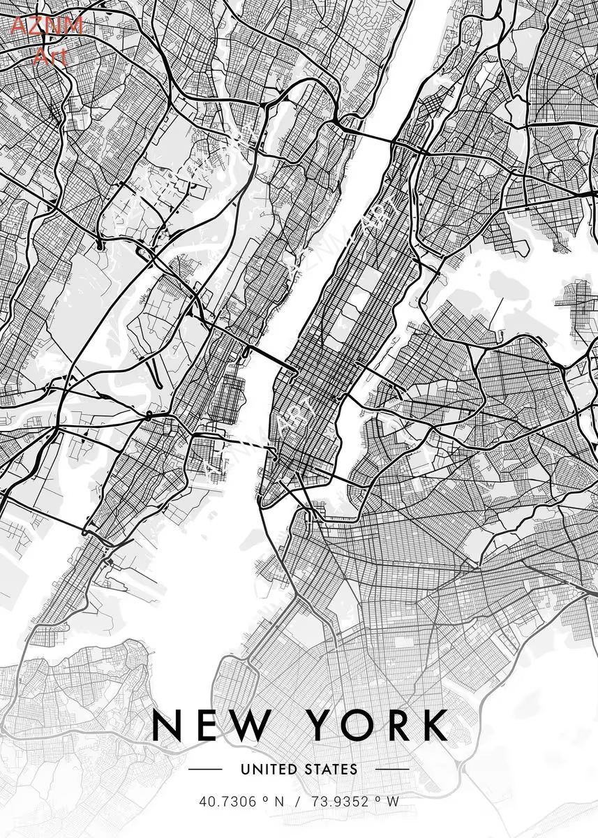 City Map Artwork Poster Paris  - đánh giá và giá Home Decor New York