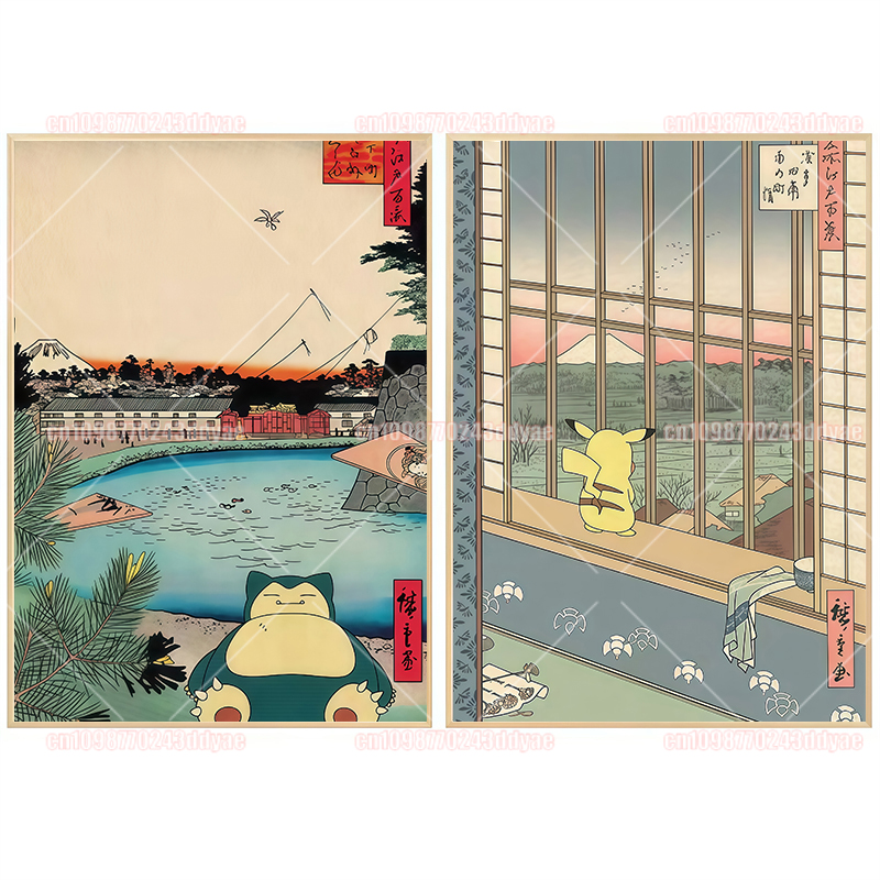 Classic Pokemon Canvas Paintin - đánh giá và giá Home Decor Wall Pictures