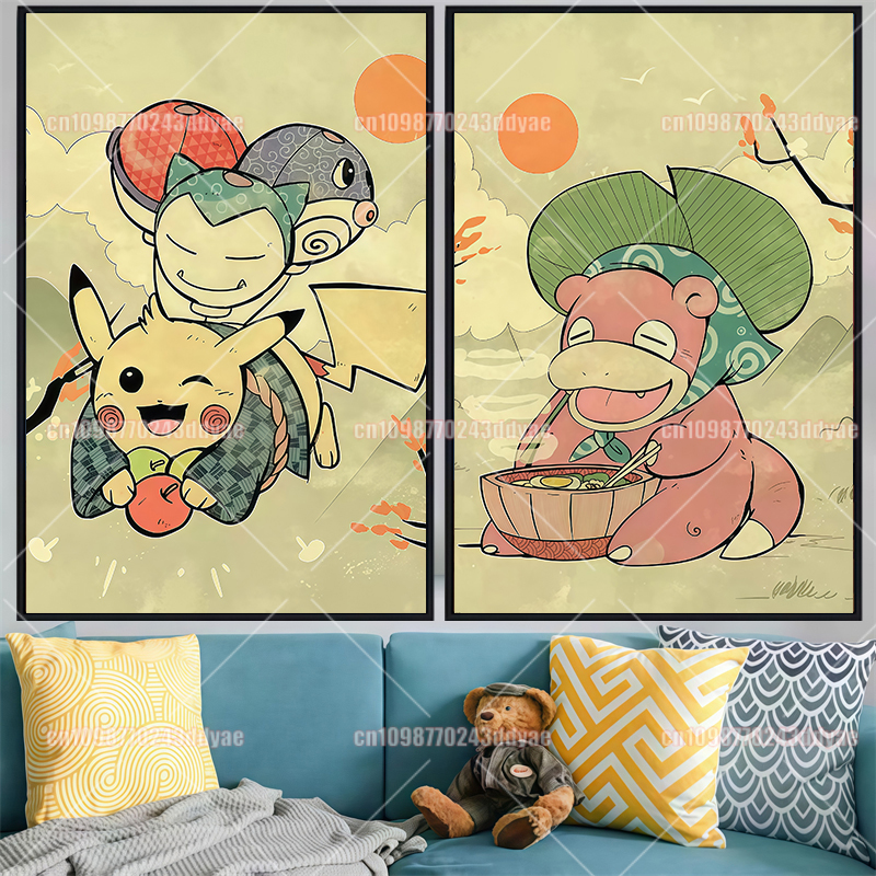 Classic Pokemon Canvas Paintin - đánh giá và giá Home Decor Wall Pictures