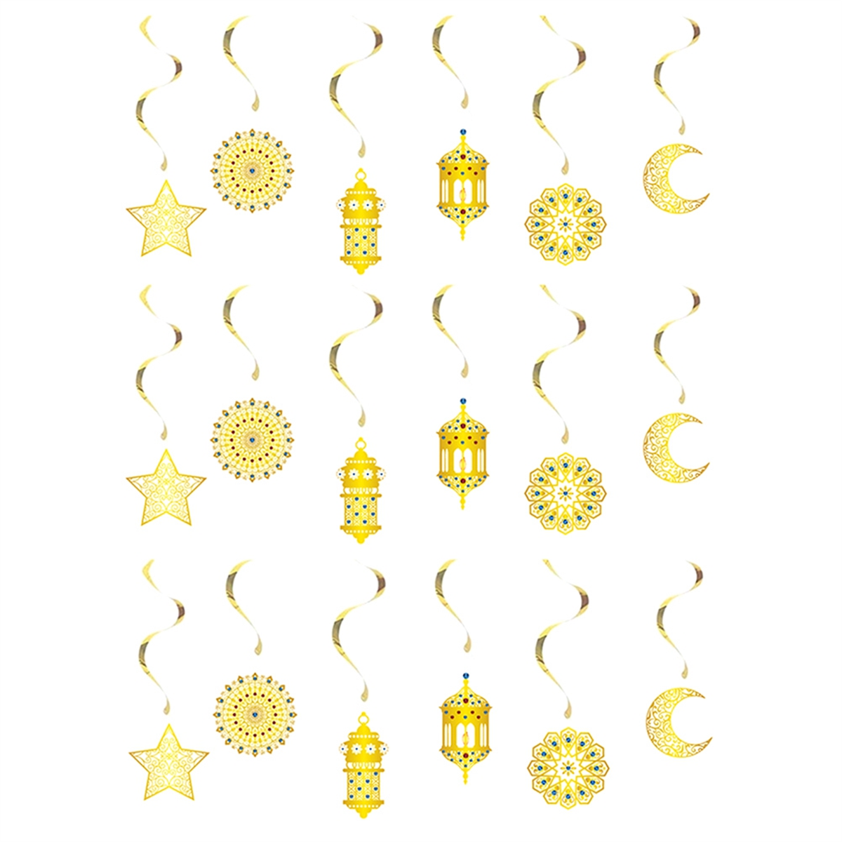 18Pcs Crescent Moon Lantern Ra - đánh giá và giá Home Decor Ramadan