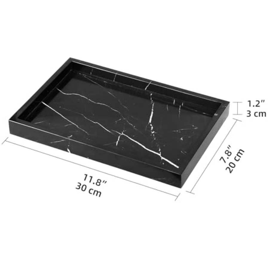 Marble Bathroom Vanity Tray, N - đánh giá và giá Home Decor In