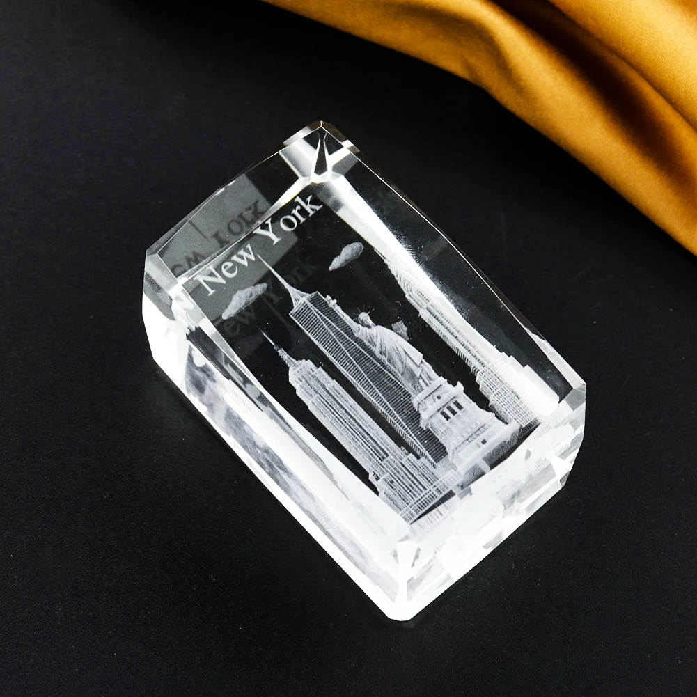 1PC 3D Crystal Carving Empire  - đánh giá và giá Home Decor New York