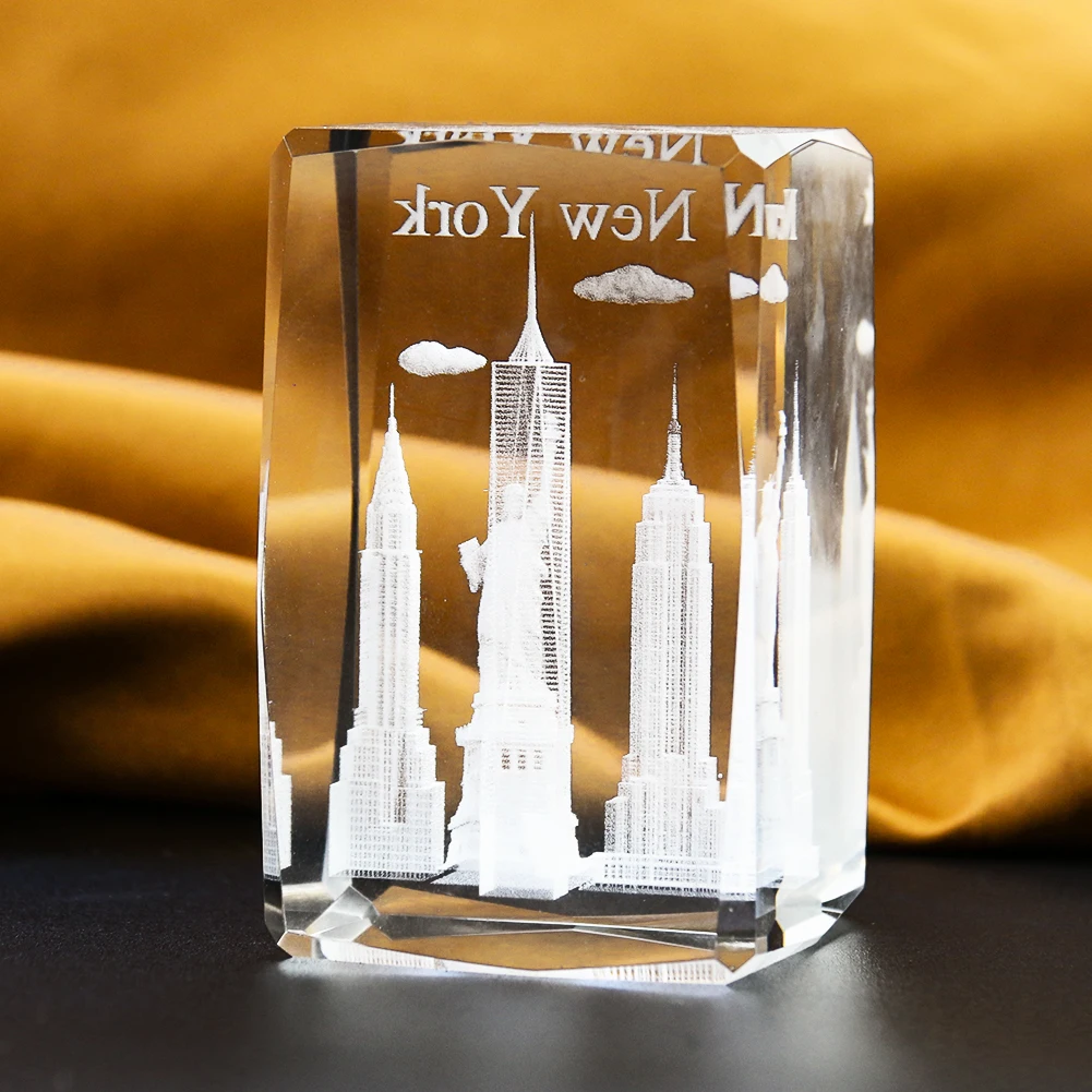 1PC 3D Crystal Carving Empire  - đánh giá và giá Home Decor New York