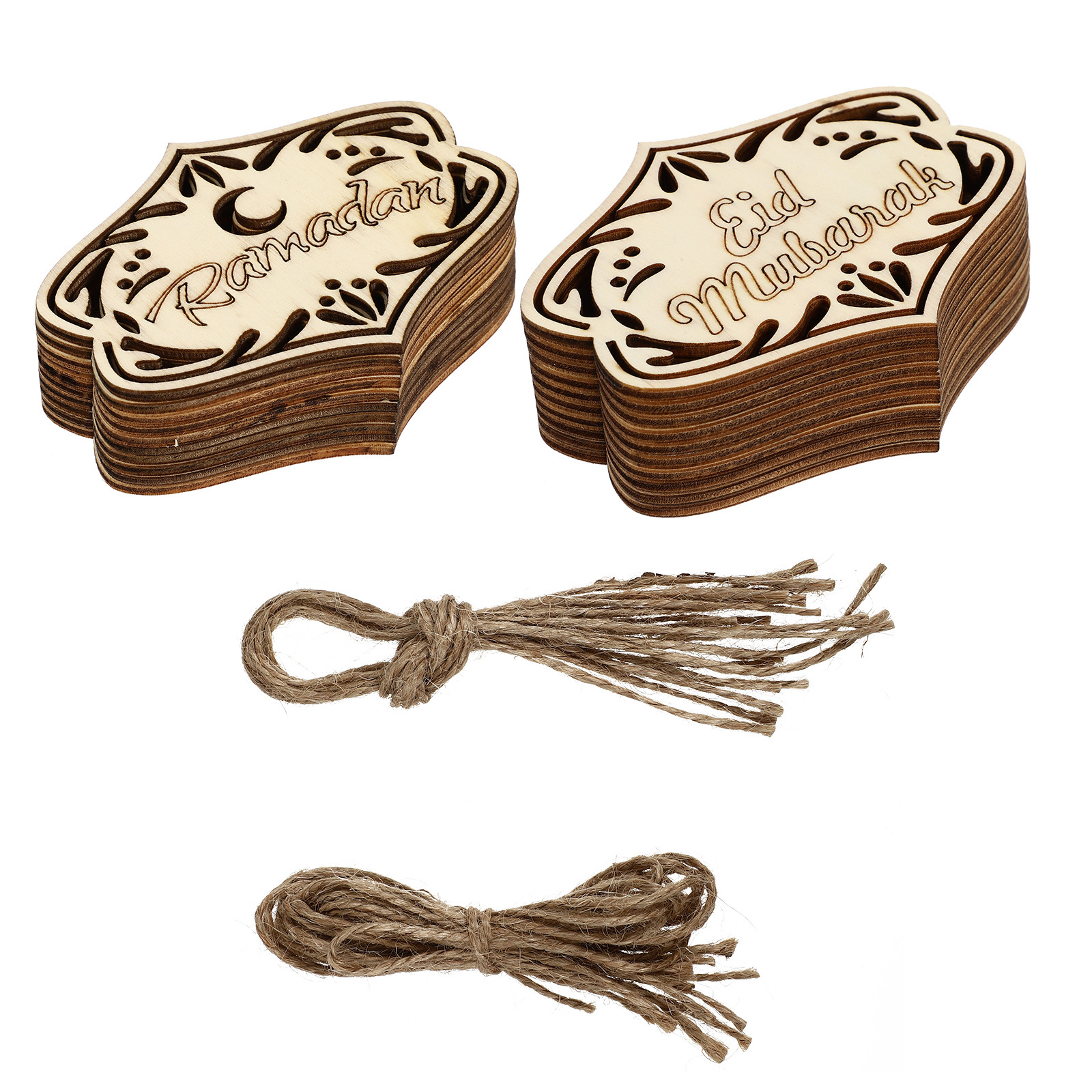 20Pcs Wooden Eid Ornament Hang - đánh giá và giá Home Decor Ramadan