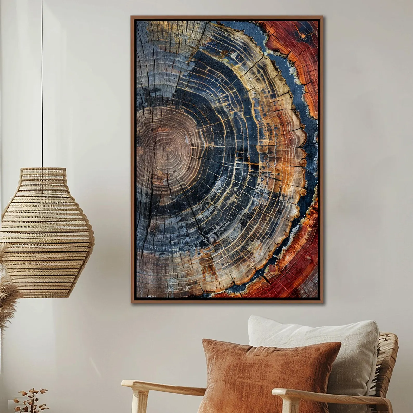 Tree Ring Framed Wall Art, Abs - đánh giá và giá Home Decor Nz