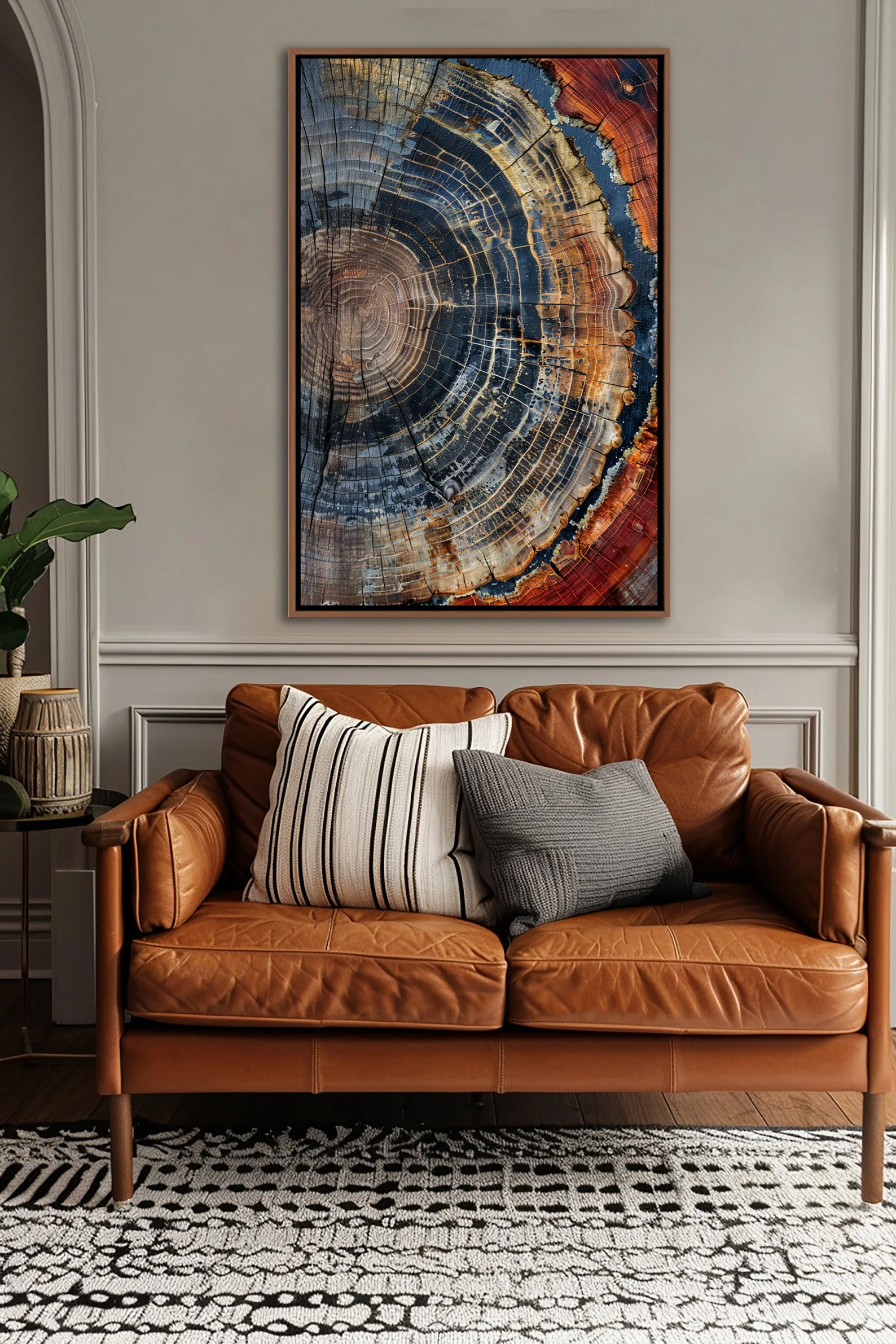 Tree Ring Framed Wall Art, Abs - đánh giá và giá Home Decor Nz