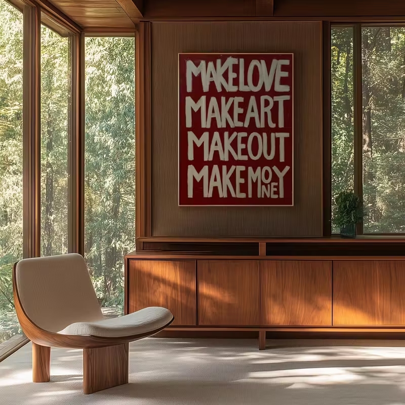 Modern,Retro Self Made Love Ki - đánh giá và giá Home Decor Nz
