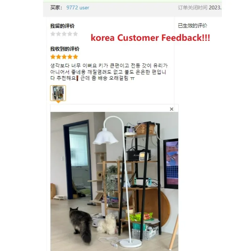Cream Style Led Floor Lamp Liv - đánh giá và giá Home Decor Netflix