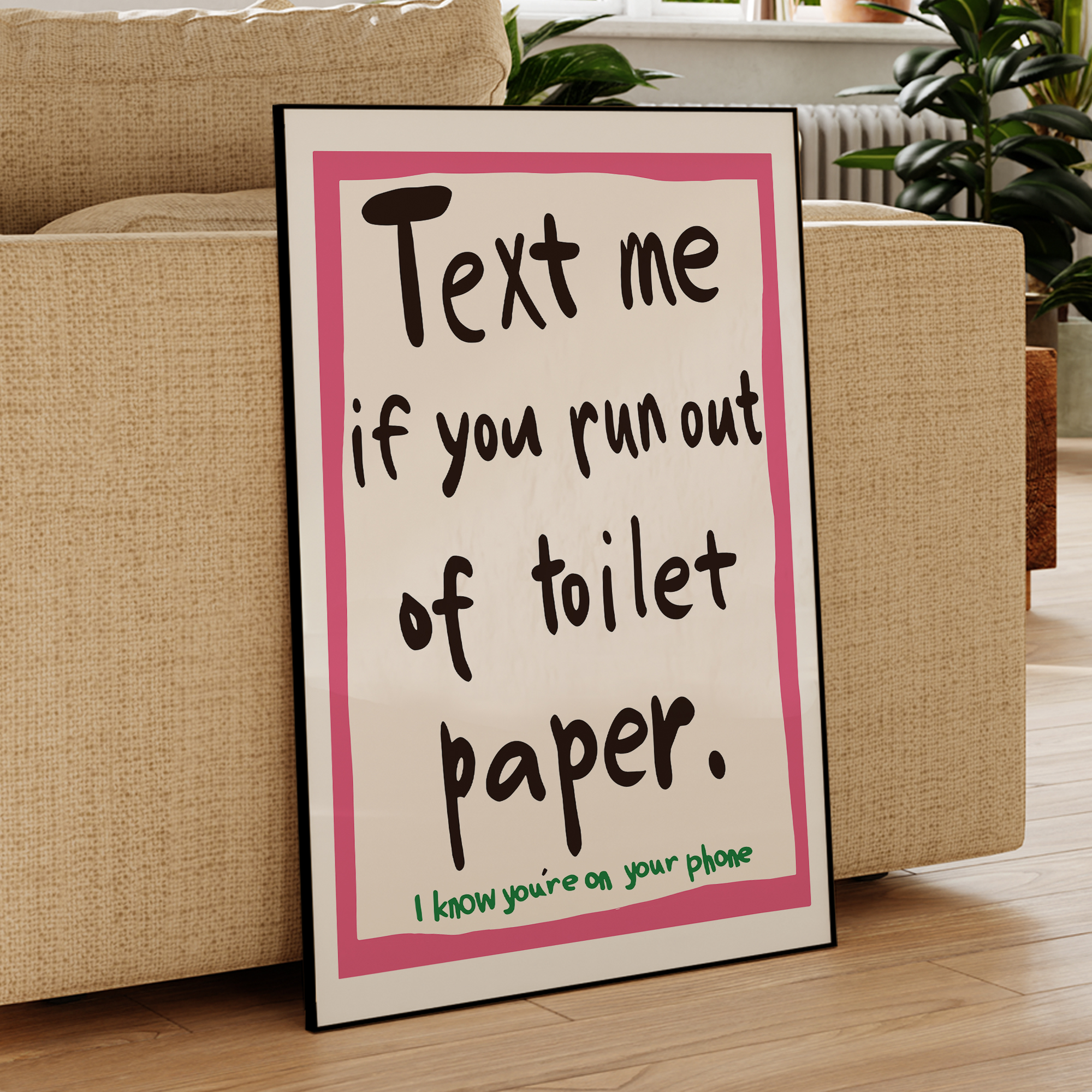 Modern Text Me If You Run Out  - đánh giá và giá Home Decor Nz