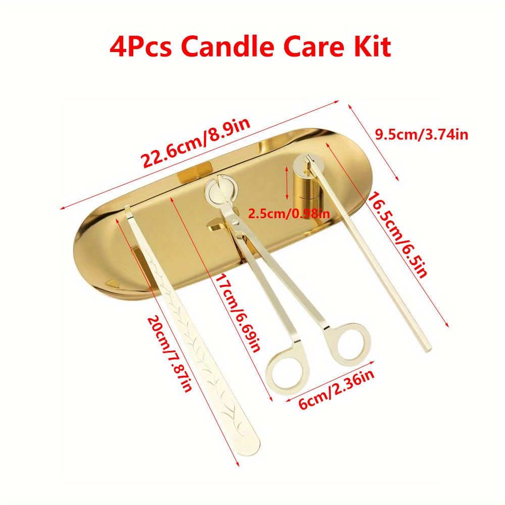 4pcs/set Luxury Candle Care Ki - đánh giá và giá Home Decor Nz
