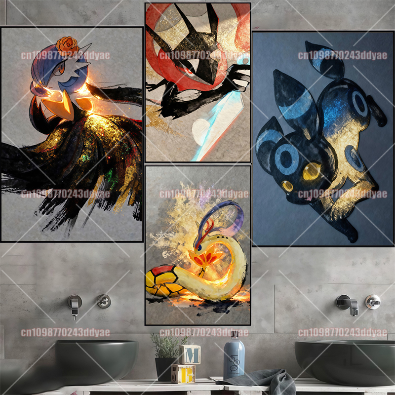 Classic Retro Pokemon Anime Co - đánh giá và giá Home Decor Wall Pictures