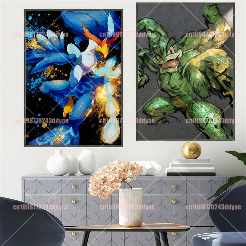 Classic Retro Pokemon Anime Co - đánh giá và giá Home Decor Wall Pictures