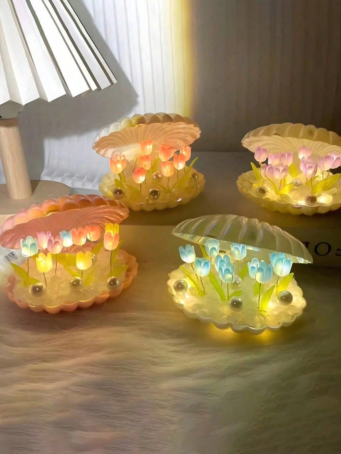 DIY Tulip Night Light - 20 Tul - đánh giá và giá Fairy Lights Bedroom