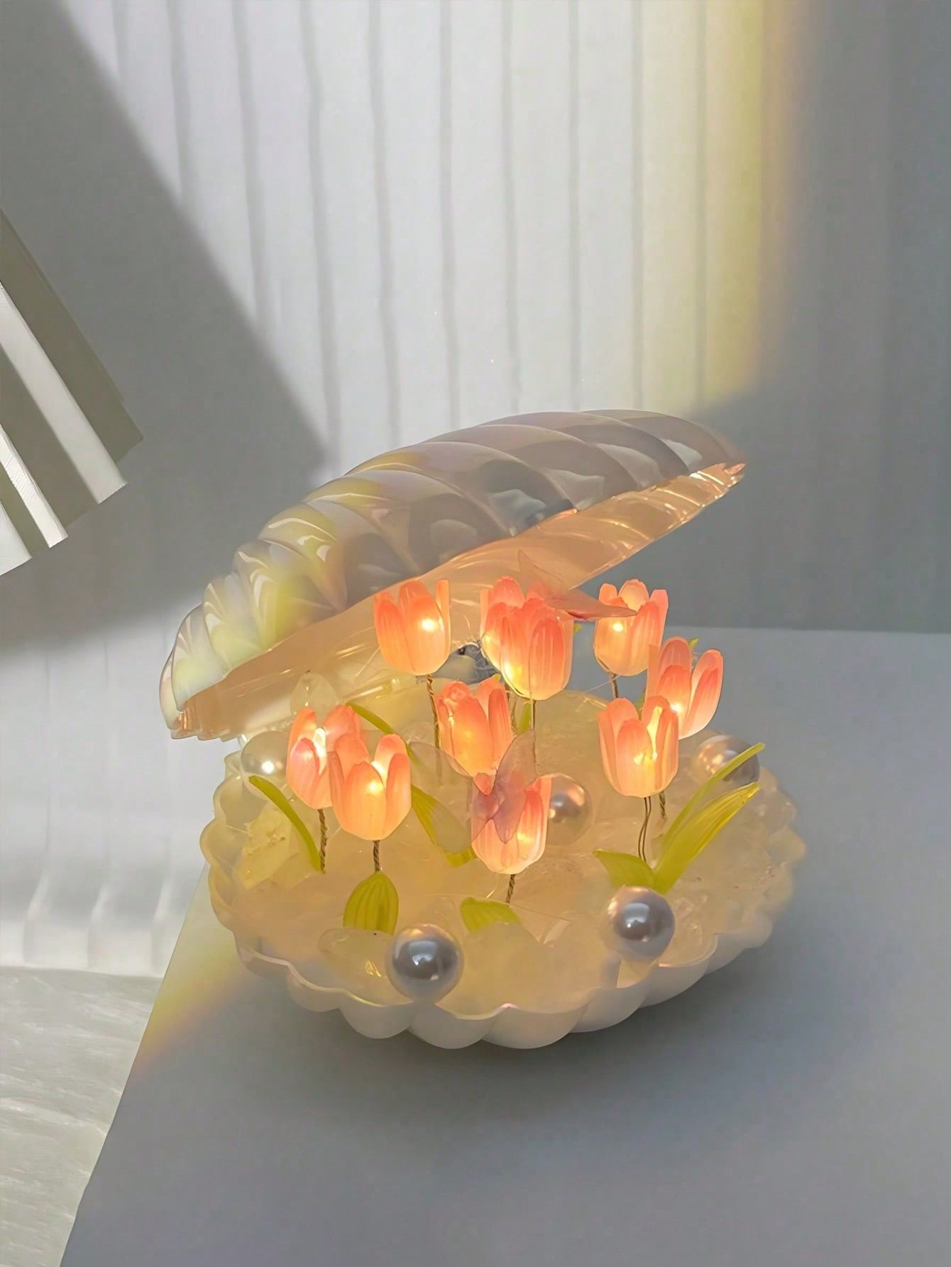 DIY Tulip Night Light - 20 Tul - đánh giá và giá Fairy Lights Bedroom