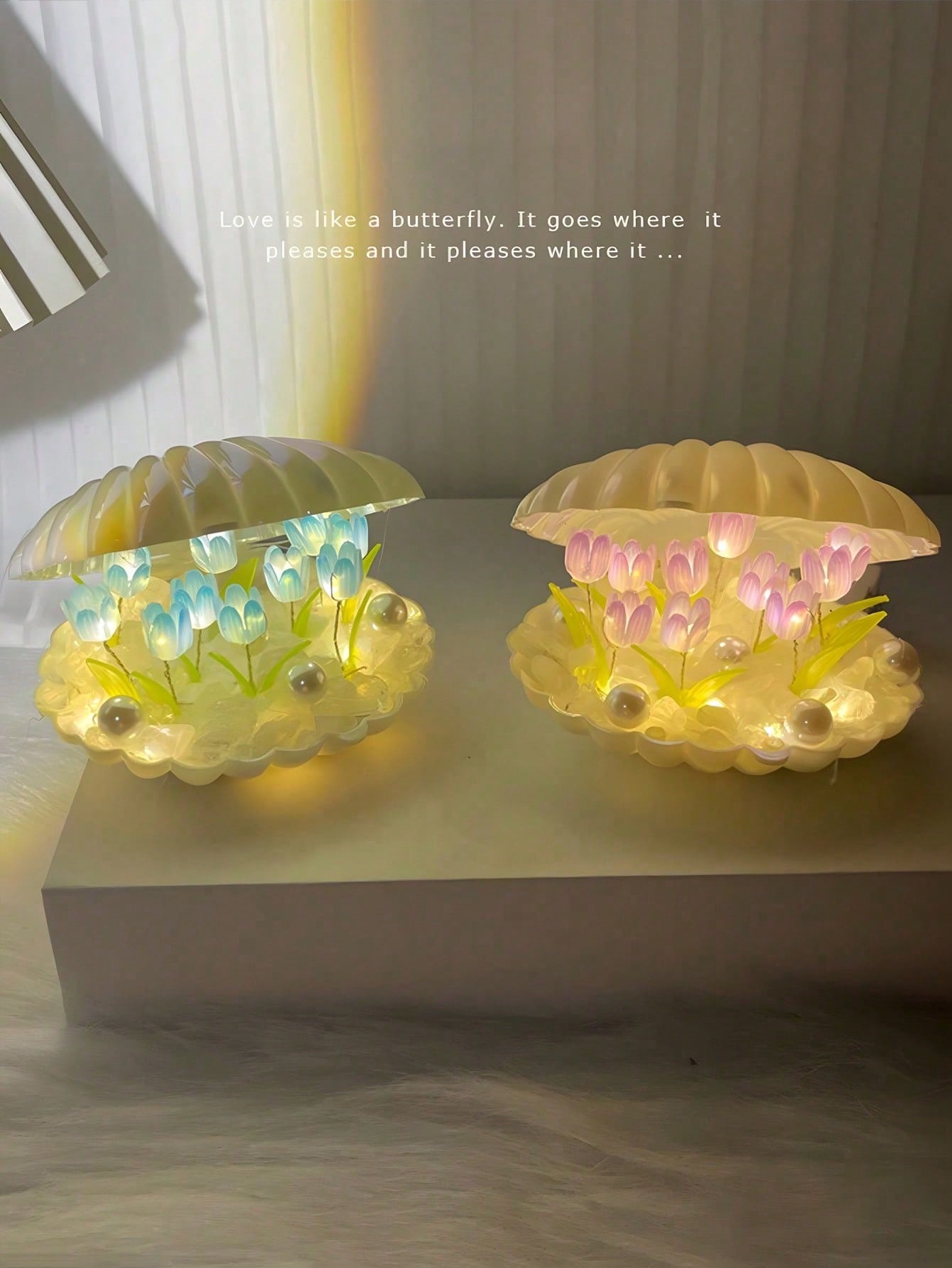 DIY Tulip Night Light - 20 Tul - đánh giá và giá Fairy Lights Bedroom