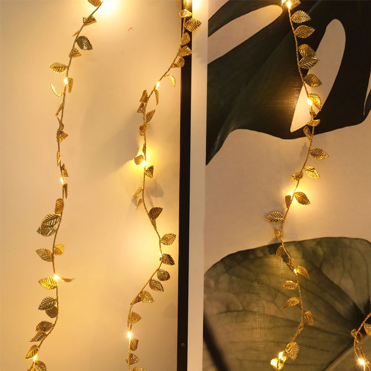 LED Golden Leaves String Light - đánh giá và giá Fairy Lights Bedroom