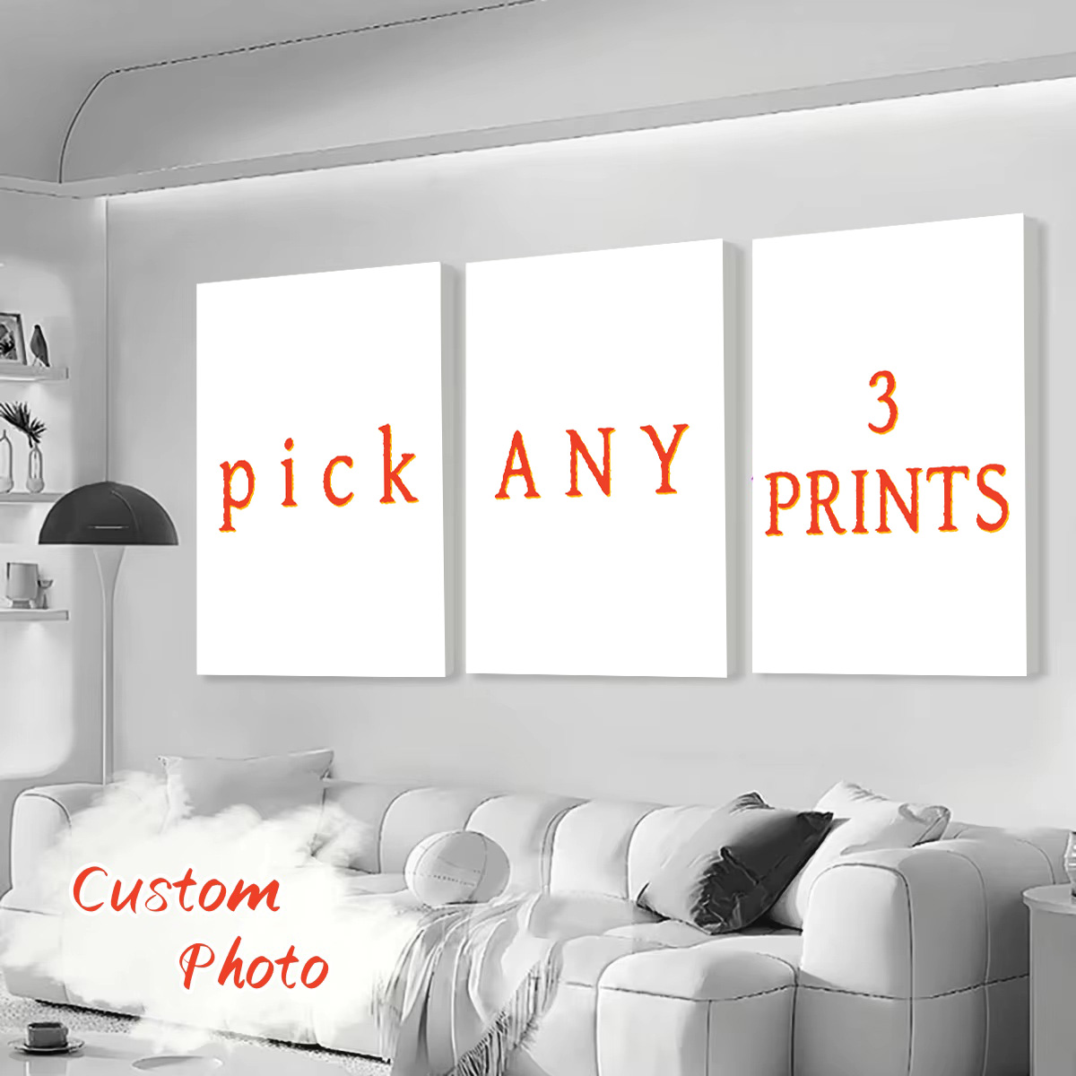 3pcs/set Custom Canvas Printin - đánh giá và giá Home Decor Foto