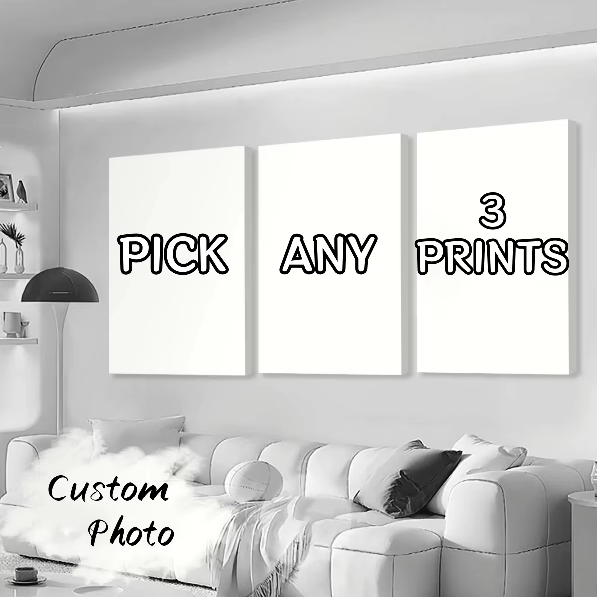 3pcs/set Custom Canvas Printin - đánh giá và giá Home Decor Foto