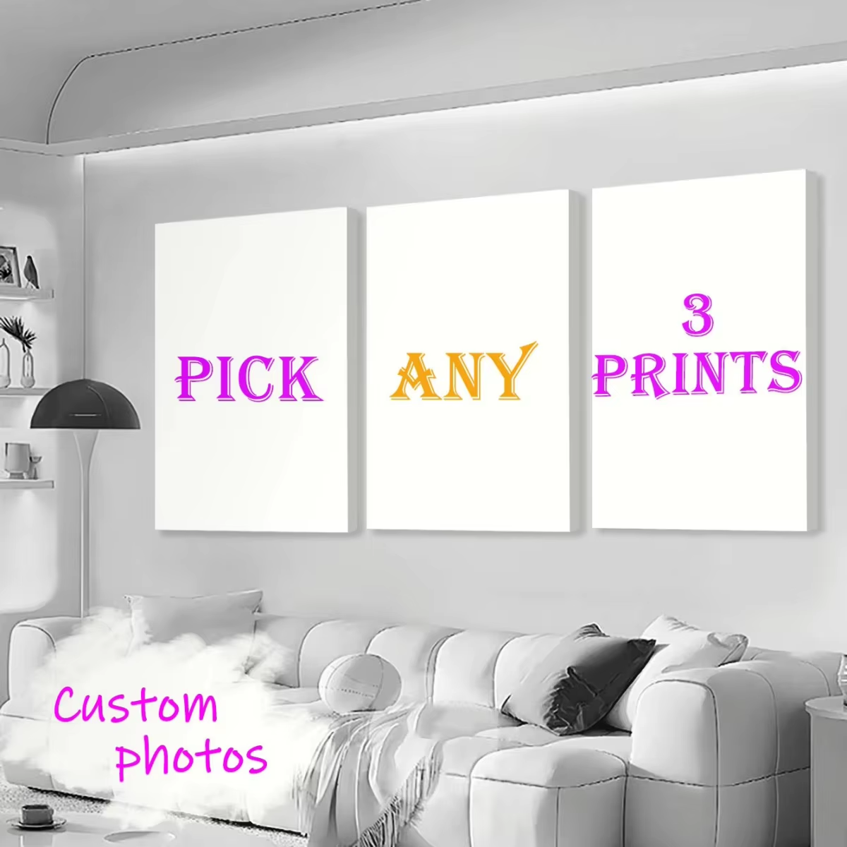 3pcs/set Custom Canvas Printin - đánh giá và giá Home Decor Foto