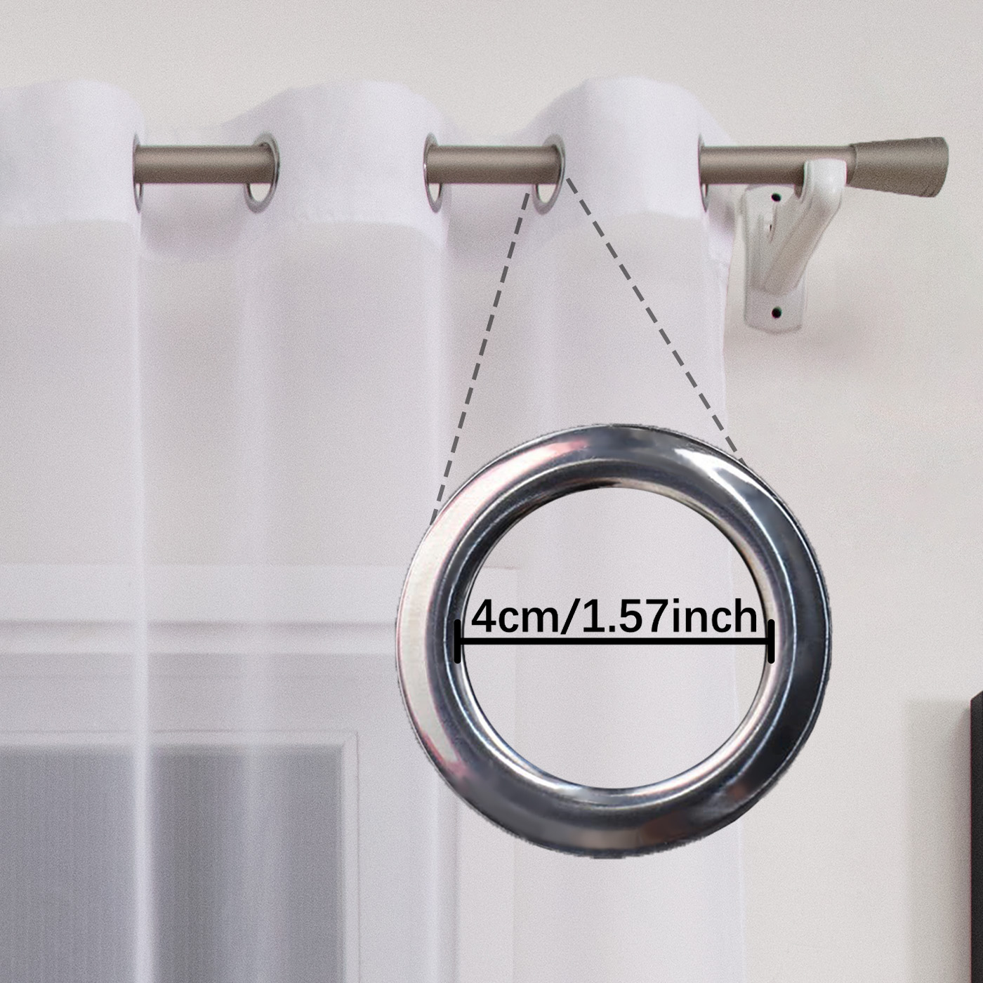 1PC White filter curtains soli - đánh giá và giá Home Decor Pt
