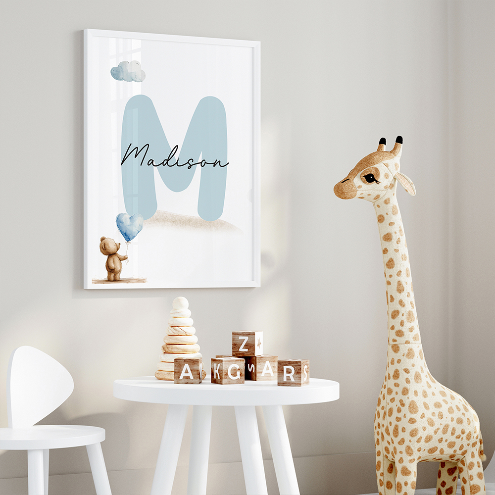 3pcs Personalized Name Blue Be - đánh giá và giá Home Decor Foto