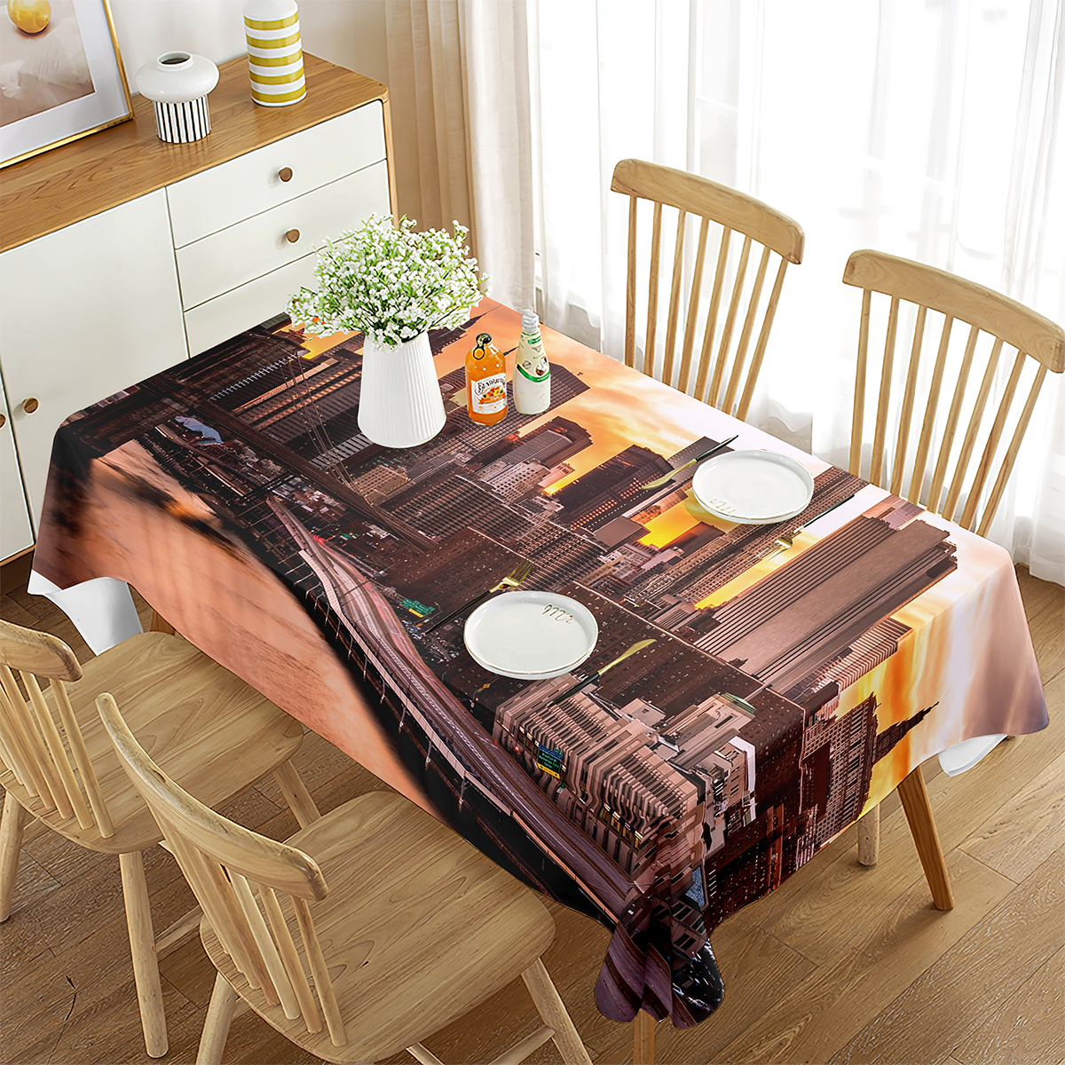 New York Tablecloth Rectangula - đánh giá và giá Home Decor New York