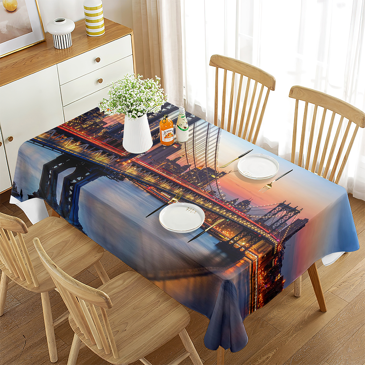 New York Tablecloth Rectangula - đánh giá và giá Home Decor New York