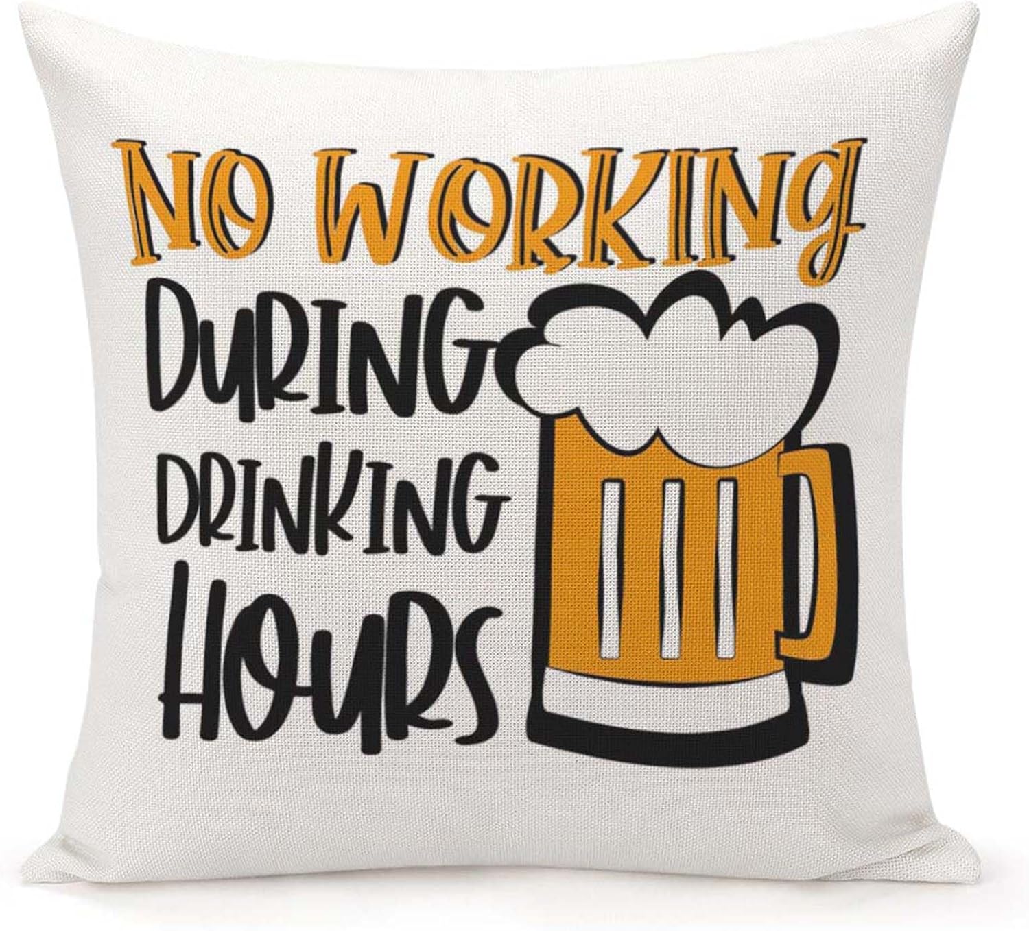 Funny Beer Pillow Cover, No Wo - đánh giá và giá Home Decor Quotes Ideas