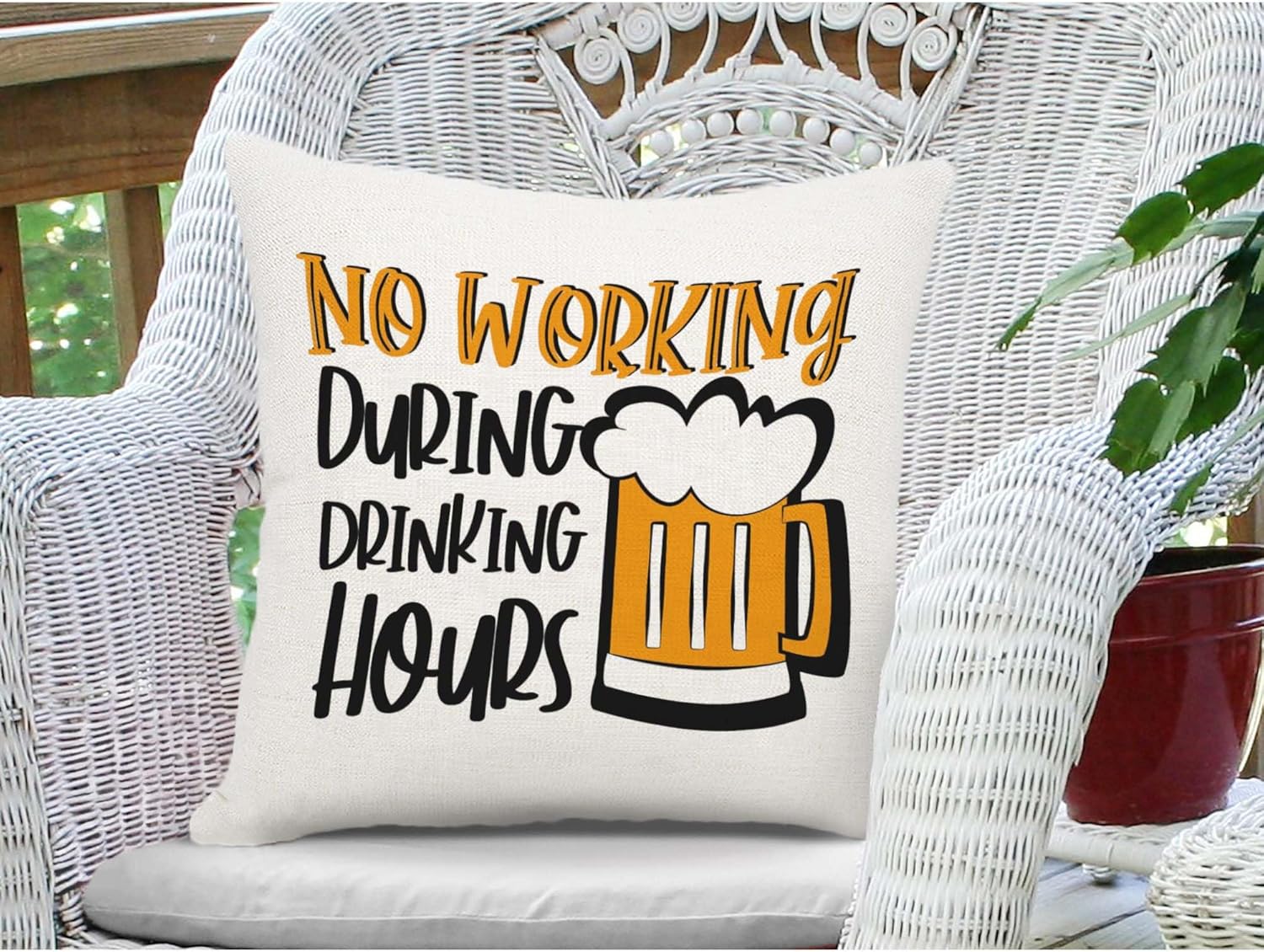 Funny Beer Pillow Cover, No Wo - đánh giá và giá Home Decor Quotes Ideas