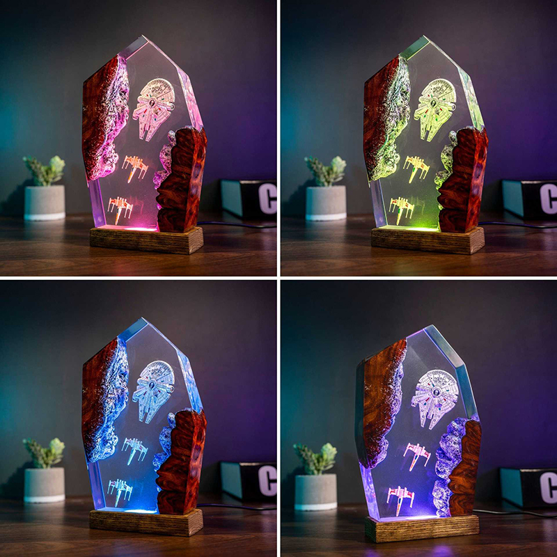 Table Resin Lamp Universe War  - đánh giá và giá Home Decor Com