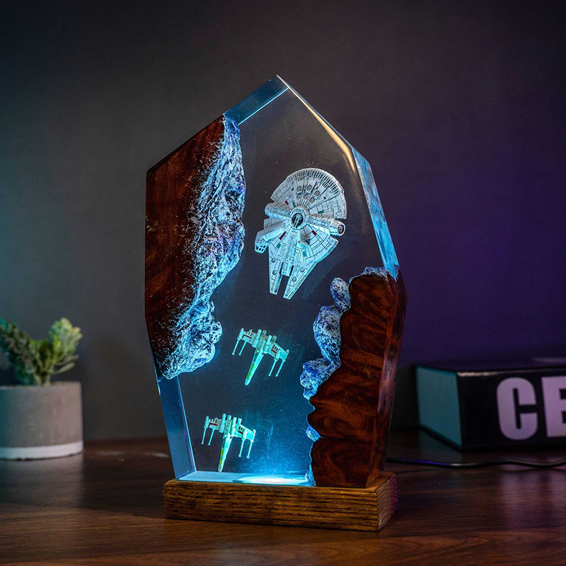 Table Resin Lamp Universe War  - đánh giá và giá Home Decor Com