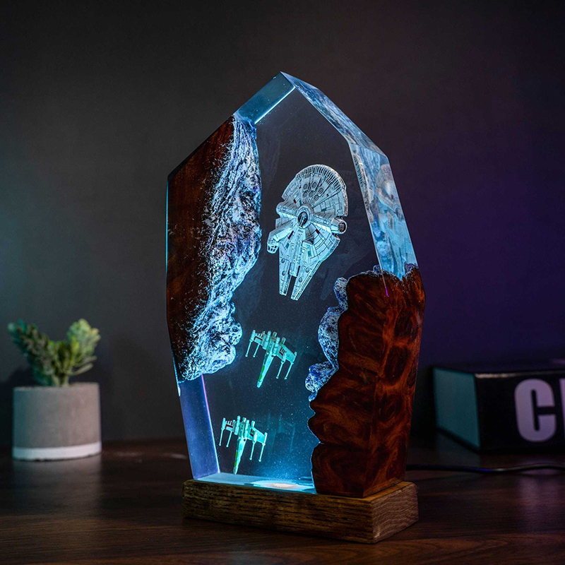 Table Resin Lamp Universe War  - đánh giá và giá Home Decor Com