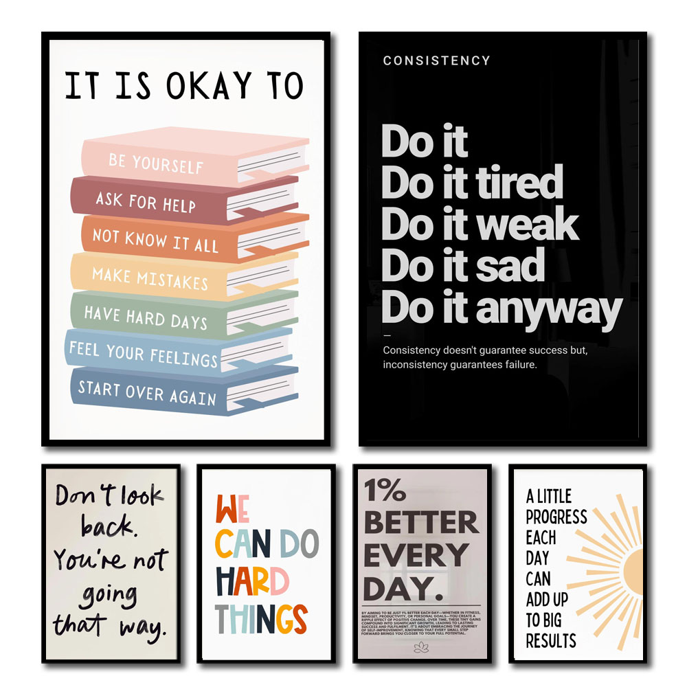 No frame 1pc Inspirational Quo - đánh giá và giá Home Decor Quotes Ideas