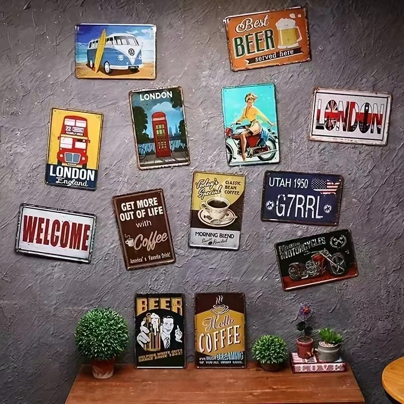 Vintage Bar Metal Signs Bathro - đánh giá và giá Home Decor Nz