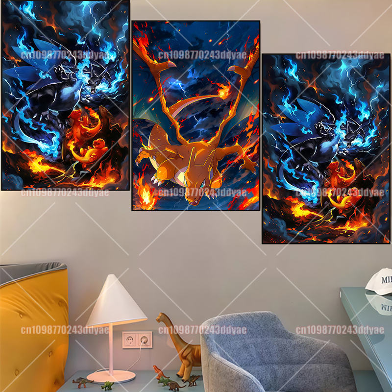 Anime Pokemon Canvas Painting  - đánh giá và giá Home Decor Wall Pictures