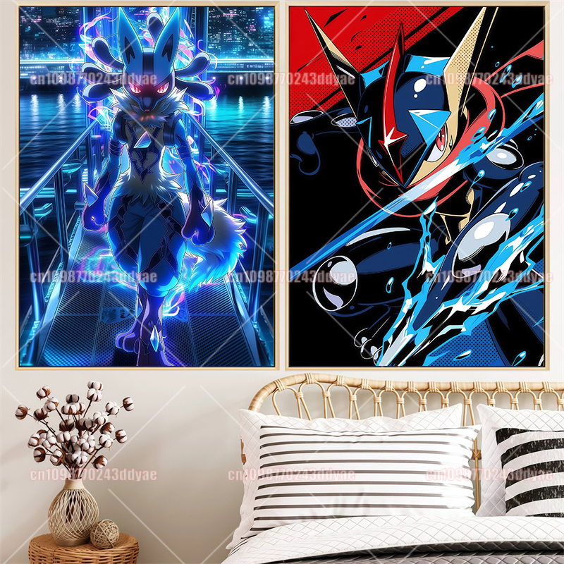Anime Pokemon Canvas Painting  - đánh giá và giá Home Decor Wall Pictures