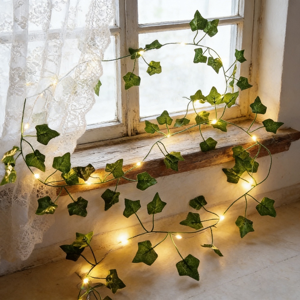 20/50LEDs Green Leaf String Li - đánh giá và giá Fairy Lights Bedroom