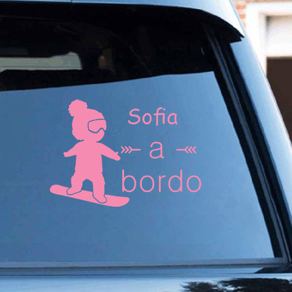 1pc Vinyl baby a bordo colorfu - đánh giá và giá Home Decor Com