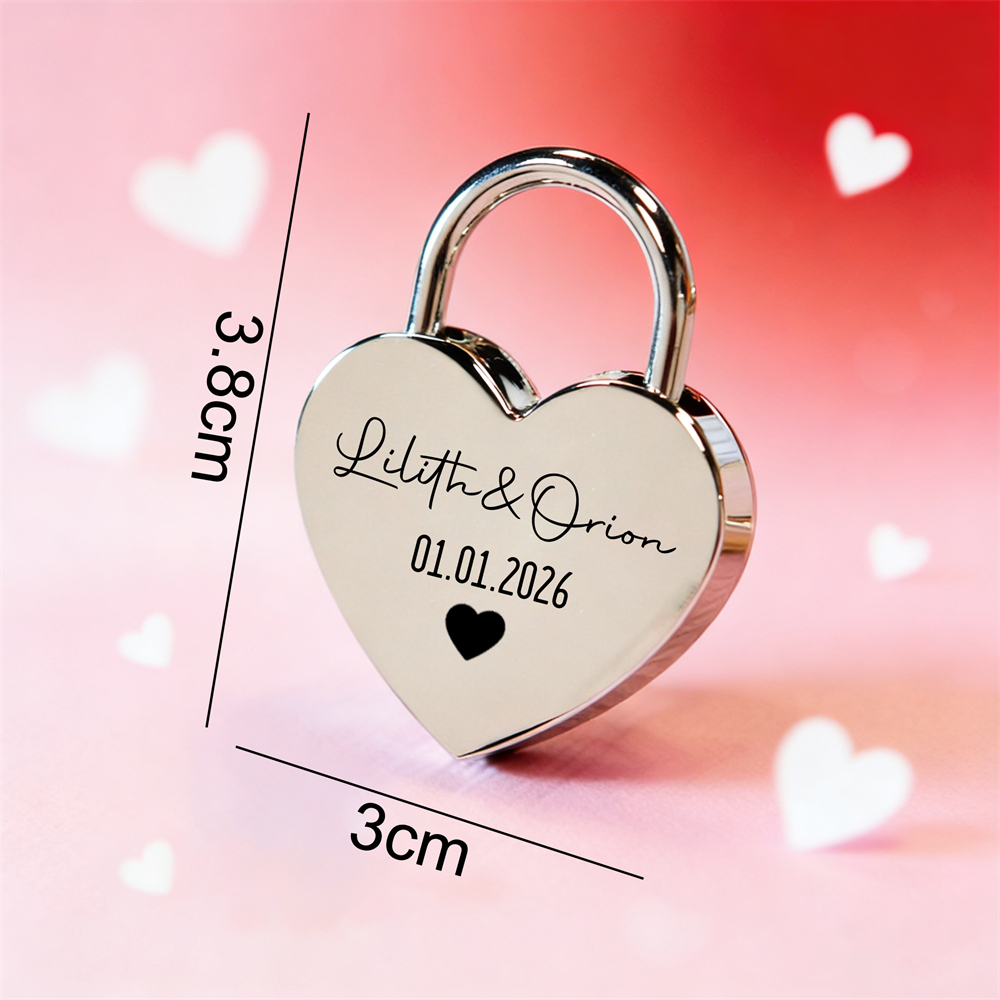 Custom Name Heart-Shaped Padlo - đánh giá và giá Home Decor Com