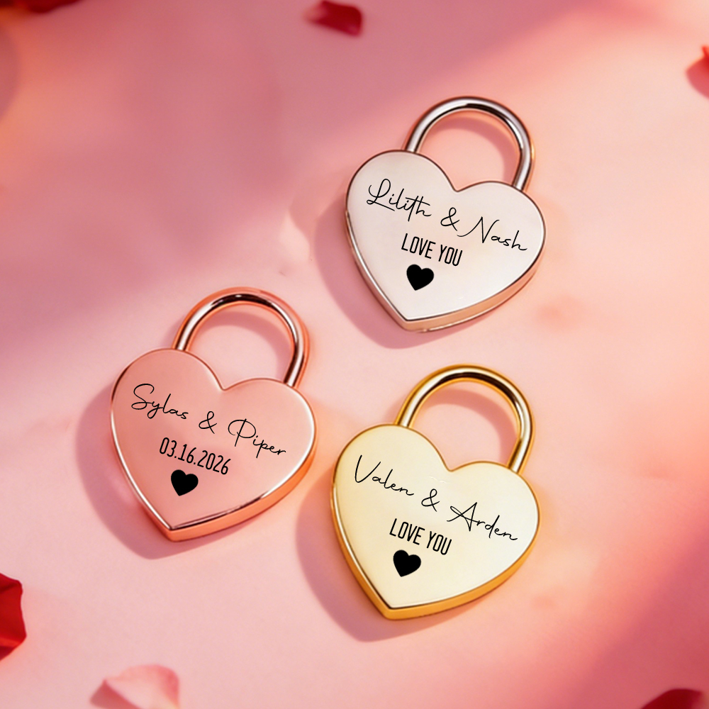 Custom Name Heart-Shaped Padlo - đánh giá và giá Home Decor Com