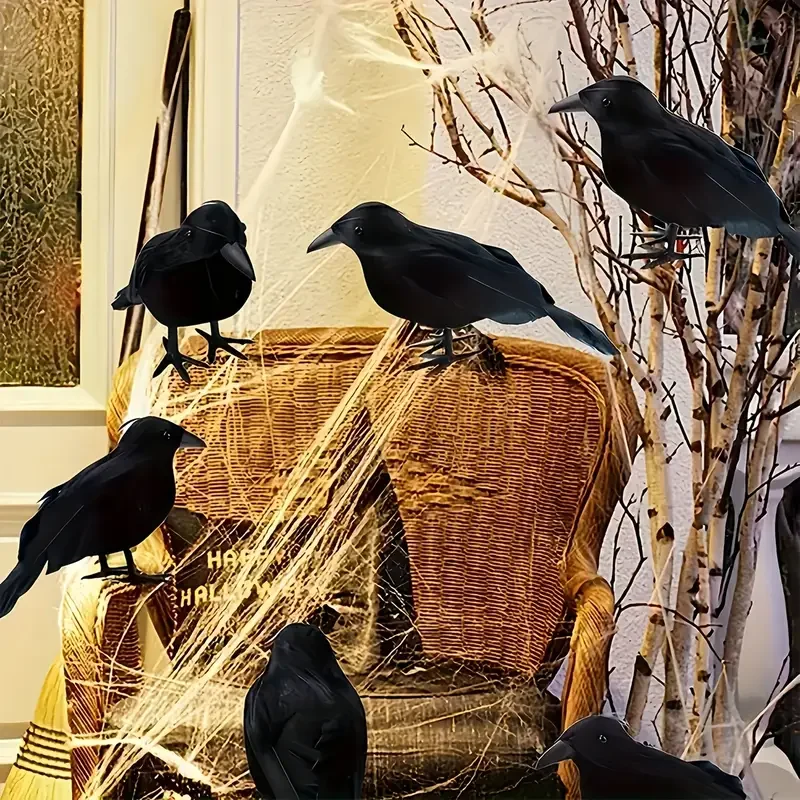 1PC Black Crow Halloween Decor - đánh giá và giá Home Decor In