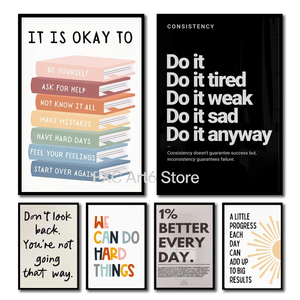 1PCS Frameless  Inspirational  - đánh giá và giá Home Decor Quotes Ideas