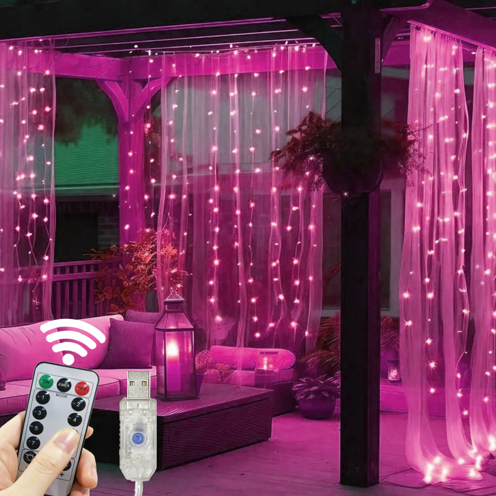 LED Curtain String Lights Garl - đánh giá và giá Fairy Lights Bedroom